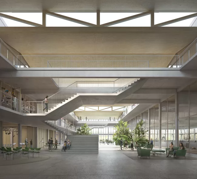 Forum, &copy; E2A / Piet Eckert und Wim Eckert Architekten, Visualisierung: Filippo Bolognese Images